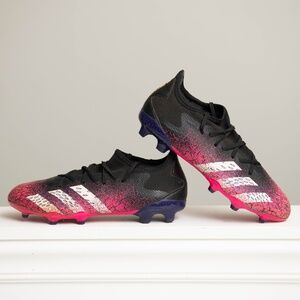 Adidas Predator Freak.3 Soccer Cleats Men's Size 9.5 Black/Purple/Pink‎